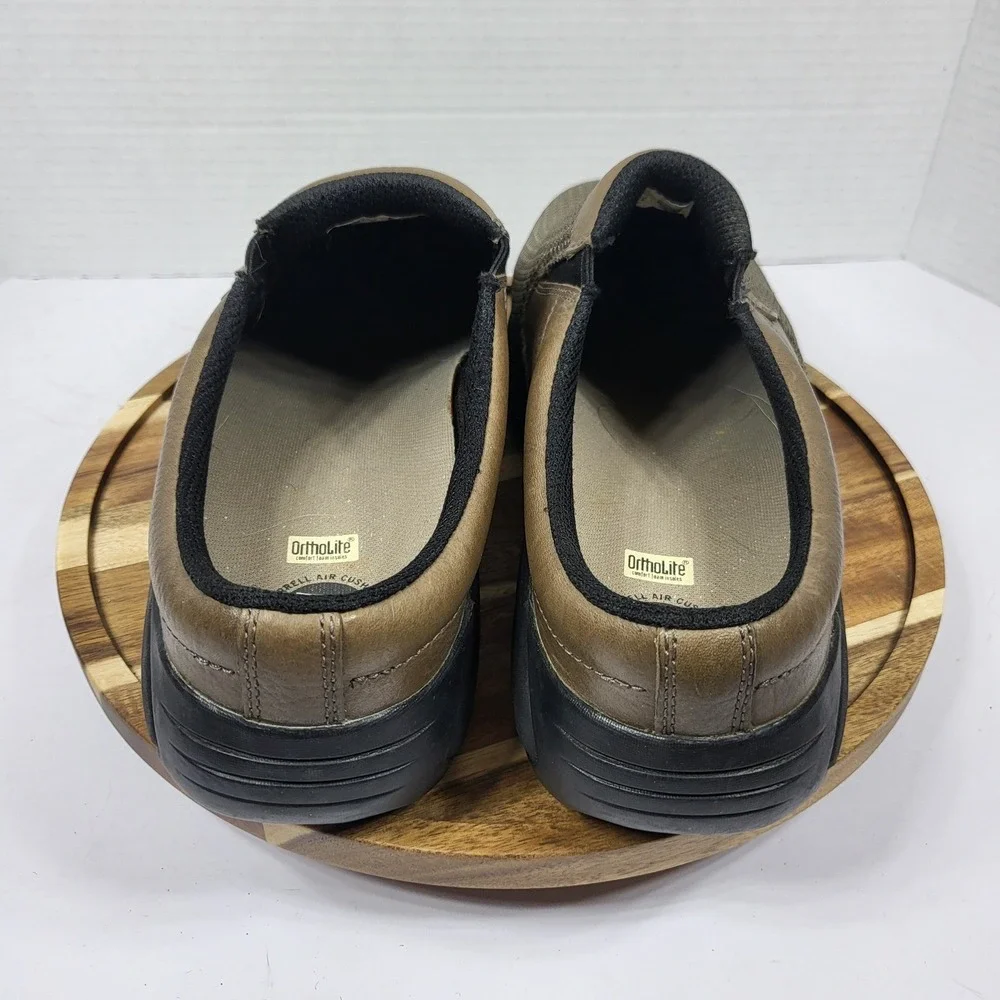 Merrell Encore Gust Mens 11.5 Brown Leather Mesh Slip On Mules J66271 - Picture 6 of 11